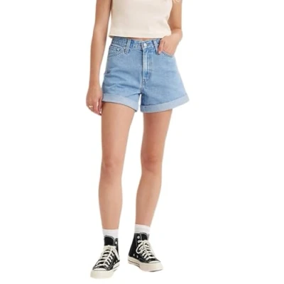 Afbeelding van Levi&#039;s 80&#039;S MOM Shorts Jeansshort, Dames, Maat: 56, Back to blue