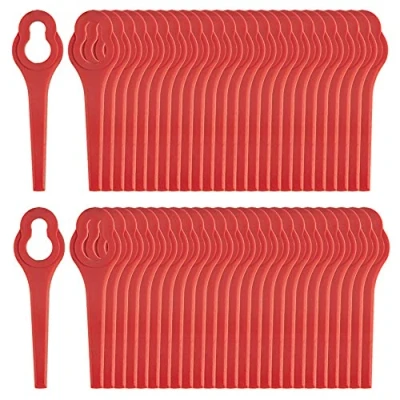 Afbeelding van 50 stuks PA6 kunststof messen, compatibel met Ferrex grastrimmer, reservemessen voor accu grastrimmer Aldi