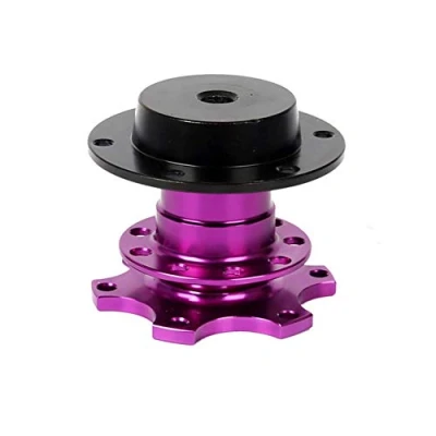 Afbeelding van FireAngels Universeel Stuurwiel Snap Off Quick Release Hub Adapter Boss Kit Met 6 gaats Naaf (Paars)