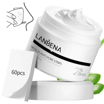 Afbeelding van LANBENA Gezichtsreiniger, poriënstrips, verwijdert mee eters, voor reiniging (30 g)