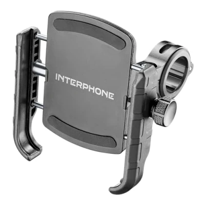 Afbeelding van Interphone Crab universele smartphonehouder met anti vibratiemodule, zwart