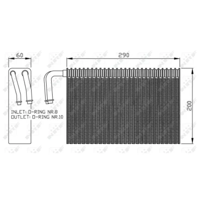 Afbeelding van NRF 36146 Airco Verdamper Met pakkingen