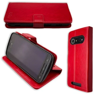 Afbeelding van caseroxx tas voor Doro 8040/8042 Bookstyle Case in rood cover boek
