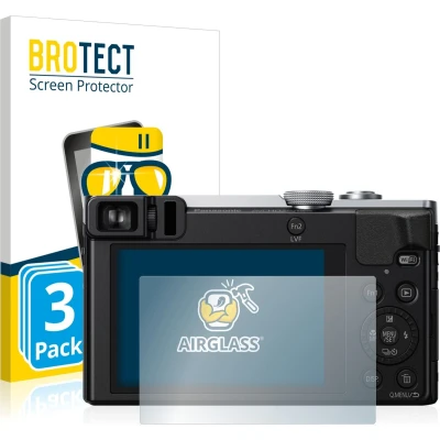 Afbeelding van BROTECT Screenprotector voor Panasonic Lumix DMC TZ71 Folie Beschermfolie Beschermglas transparant (3 Stuks)