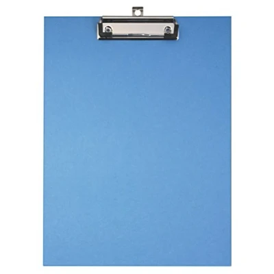 Afbeelding van Origineel Falken Milieu Clipboard Eco. Made in Germany. Met stevige kartonnen kern en gekleurde papieren omslag aan de buitenkant voor DIN A4 blauw ideaal inventarisatie voorraadbeheer.