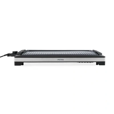 Afbeelding van Petra 2 In 1 Electric Grill Dual Non Stick Cooking Plate, Plancha Flat &amp; Griddle, Cool Touch Handle, Removable Drip Tray, PFAS Free, Detachable Temperature Control, Max 250’C, 2200W