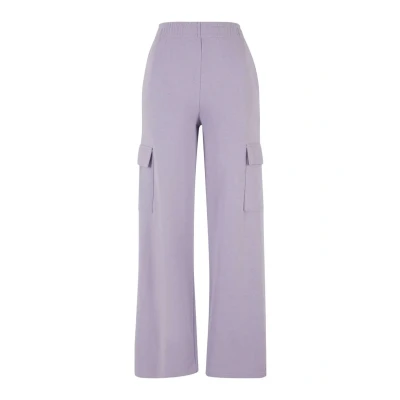 Afbeelding van Urban Classics Baggy Terry Cargobroek, Dames, Maat: 4XL, Dustylilac