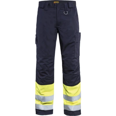 Afbeelding van Blaklader Multinorm Winterwerkbroek 1869 1514 Marine/High Vis Geel D120