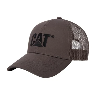 Afbeelding van Cat erpillar Herenhoeden met verhoogd logo geborduurde voorkant en contrasterende mesh achterkant plastic snapback sluiting, Magneet, one size