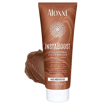 Afbeelding van Aloxxi instaboost kleurconditioner 200ml 5min inwerktijd bruin hazelnuts for you
