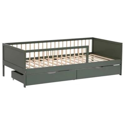 Afbeelding van Kinderbed 190x90cm groen met laden ADAM