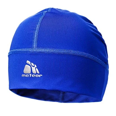 Afbeelding van meteor Muts onder Fietshelm Skihelm Rennende hoed Beanie perfect voor heren dames jeugd kinderen Unisex One size Shadow (Blauw)
