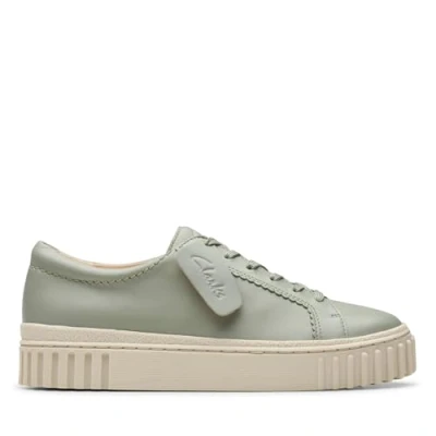 Afbeelding van Clarks Mayhill Walk Sneaker voor dames, Lichtgroen Lea, 37 EU