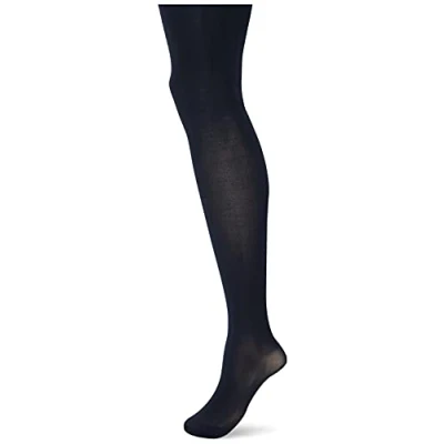 Afbeelding van Pretty Polly Panty Dikke Zacht Platte Naden Katoen Kruisje 3D Fit Micro Fibre Opaque 60 Den. M/L 40/46 Navy