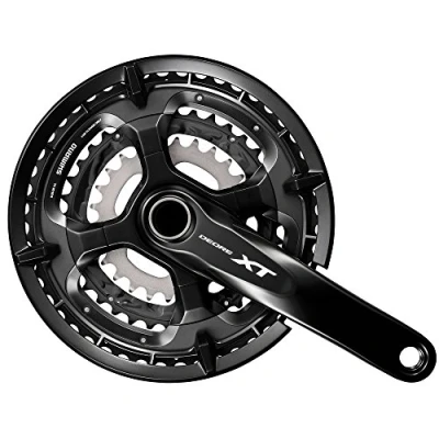 Afbeelding van Shimano Deore XT Trekking FC T8000 Crankset 10x 48 36 26 tanden, zwart Pedaalarmlengte 170mm