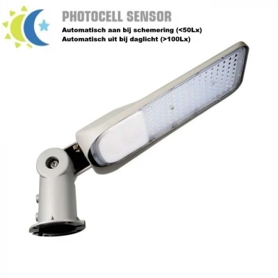 Afbeelding van VT 59ST LED Straatlamp met Schemersensor , 50W 6000K, 100Lm/W