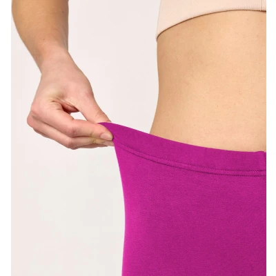 Afbeelding van Merry Style MS MS10 145 LE Dames Leggings Sport Vrijetijdsbroek Kort Viscose Sporbroek Yogabroek Fuchsia2 L