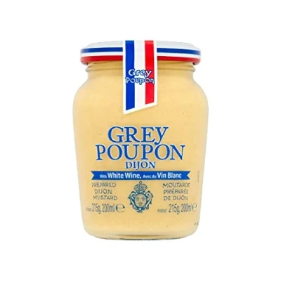 Afbeelding van Grey Poupon Dijon Mustard 6 x 215g Gemaakt met witte wijn Franse mosterd Perfect voor sauzen, biefstuk, BBQ, dressings &amp; sandwiches