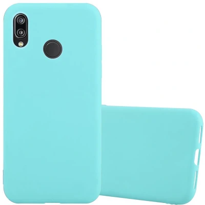 Afbeelding van Cadorabo Hoesje geschikt voor Huawei P20 LITE 2018 / NOVA 3E in CANDY BLAUW Beschermhoes gemaakt van flexibel TPU silicone Case Cover