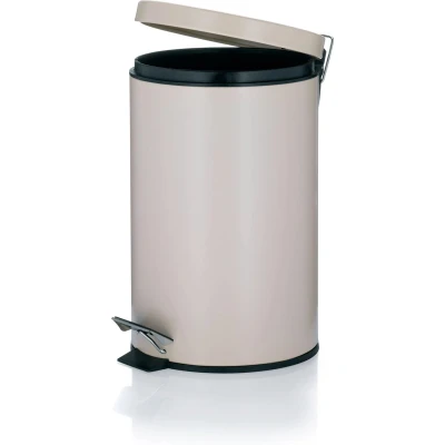 Afbeelding van Kela Afvalemmer Joshua RVS beige, 12 L