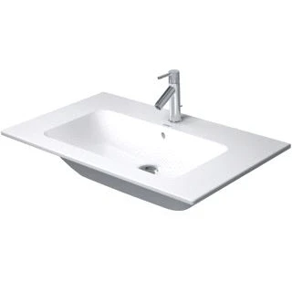 Afbeelding van Duravit Me by Starck meubelwastafel mat wit wondergliss (83 x 49 cm) 1