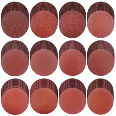 Afbeelding van 120 Stks 100mm/4 Inch Schuurschijven Pads Haak en Loop voor Orbitale Sander Meest Rotary 40/60/80/120/180/240/320/600/800/1000/1500/2000, Grits Schuurpapier
