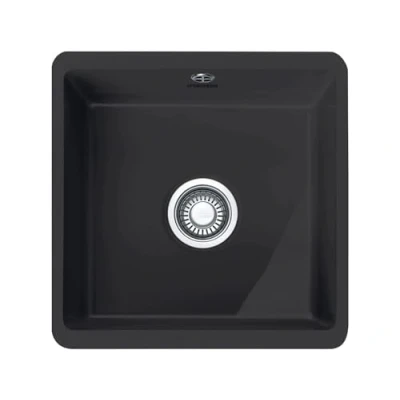 Afbeelding van Franke spoelbak Fraceram Kubus KBK 110.40 Onyx onderbouw 1260335878