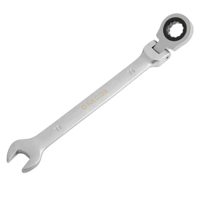 Afbeelding van DAKCOS Combi ratelsleutel 11 mm metrische van CR V met matte chromen afwerking