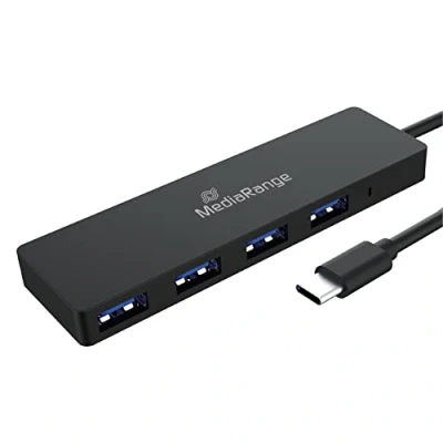 Afbeelding van MediaRange USB Type CTM naar 3.0 Splitter Zwart 1:4