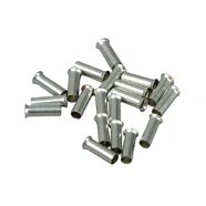 Afbeelding van 100 stuks adereindhulzen, blank, 0,75 mm², 6 mm lang, niet geïsoleerd