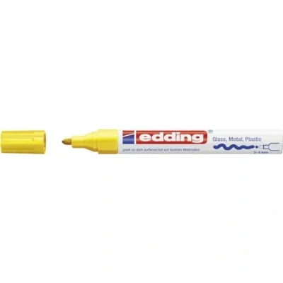 Afbeelding van edding 750 glanslakmarker geel 1ST 2 4 mm / 9 005