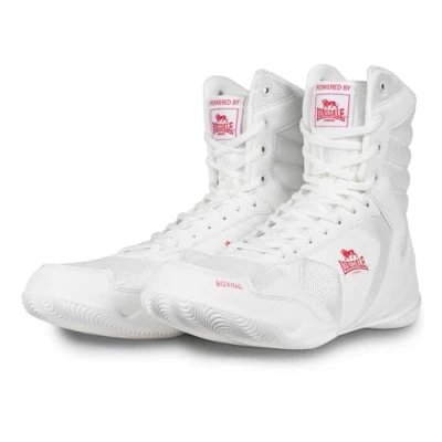 Afbeelding van Lonsdale HESKIN boksschoenen, uniseks, wit/rood, 39 EU, wit rood., EU