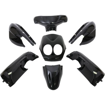 Afbeelding van Edge Plaatset neo&quot;;s vanaf bj. 2008 2 takt en 4 model 9 delig zwart metallic