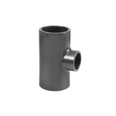 Afbeelding van T stuk 90 graden PVC U 40 mm x 32 lijmmof 16 bar grijs