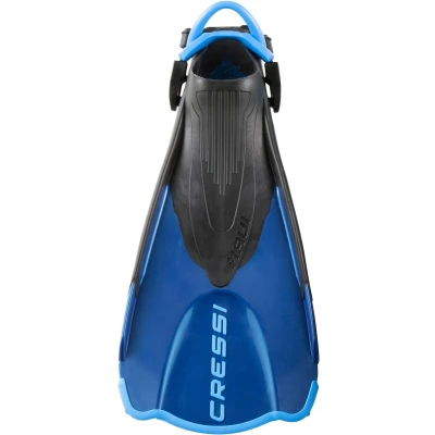 Afbeelding van Cressi Maui Short Fins EBS System Lichtgewicht en reactieve korte vinnen voor snorkelen zwemmen, zwart/blauw, M/L, unisex volwassene