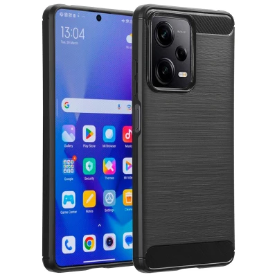 Afbeelding van Xiaomi Poco X5 Pro 5G Hoesje Siliconen en TPU (zacht) imoshion Softcase/Backcover Zwart Telefoonhoesje