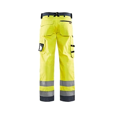 Afbeelding van Blaklader Werkbroek HIgh Vis zonder spijkerzakken 1566 1811 Geel/Medium Grijs D112