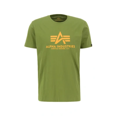 Afbeelding van Alpha Industries Tshirt print, Heren, Maat: Medium, Moss green