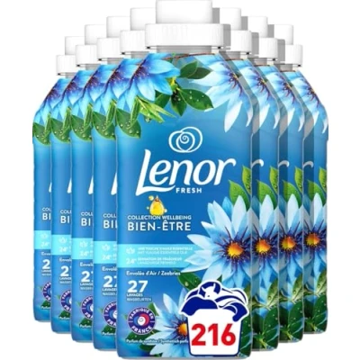 Afbeelding van Lenor Wasverzachter zeebries 8 x 27 wasbeurten voordeelverpakking