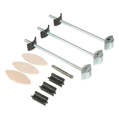 Afbeelding van Trend ZIPBOLT Standaard Werkblad Verbindingsset, Verzinkt Staal, 26 40mm, Inclusief Hex Bit &amp; Koekjes, ZIP/35/164/3