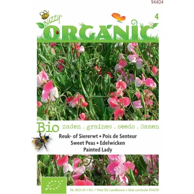 Afbeelding van Reuk of siererwt Painted Lady (Lathyrus) Buzzy Organic (BIO)