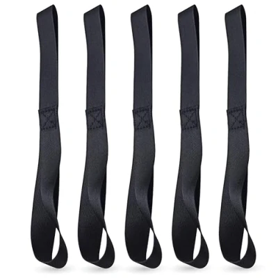 Afbeelding van TK Gruppe Timo Klingler 5 x sjorlussen lussen 30 cm dubbele ronde lus bevestigingsband voor bevestiging bij transport van motorfiets, vastzetten lading (5X)