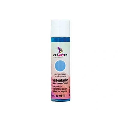 Afbeelding van CREARTEC Natuurlijke zeepkleur Ondoorzichtig Zeepmaking/Zeepcreaties Kleur: Azublauw Inhoud: 10 ml Made in Germany