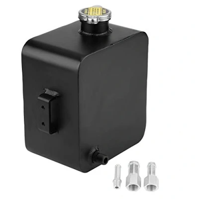 Afbeelding van 2.5L Aluminum Coolant Overflow Reservoir Expansion Bottle Water Tank Recovery with Cap Replacement Radiator en toebehoren