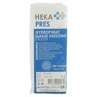 Afbeelding van HEKA pres hydrofiel gaaskompres 5 x cm niet steriel 8 lagen