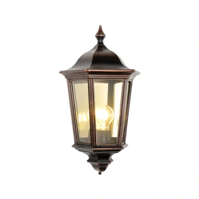 Afbeelding van LCD Buitenwandlamp 1165 gegoten aluminium zwart koper