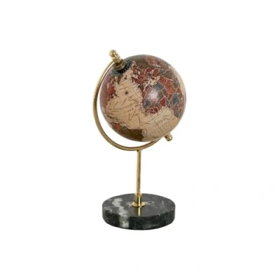 Afbeelding van Wereldbol Home ESPRIT Zwart Beige Vintage 10 x 20 cm