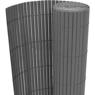 Afbeelding van vidaXL Tuinafscheiding dubbelzijdig 150x500 cm grijs