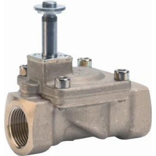 Afbeelding van Danfoss magneetafsluiter messing servo werkend 2 nc nbr doorlaat 14mm binnendraad g 1 zonder spoel 042u4024