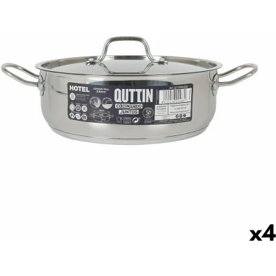 Afbeelding van Kookpot met Deksel Quttin Hotel Staal Ø 26 x 9 cm (4 Stuks)